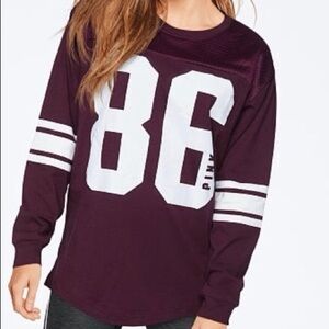 Victoria's Secret PINK Maroon Long Sleeve Top